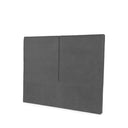 Cabecero tapizado BAYAMO con costura vertical central en gris oscuro