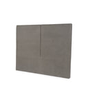 Cabecero tapizado BAYAMO con costura vertical central en taupe