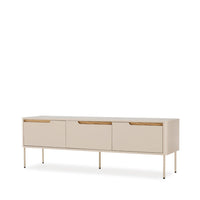 Mueble TV Bergen beige de 152 cm con 3 puertas