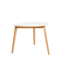 Mesa MORGAN Cuadrada 92 cm Blanco/Roble