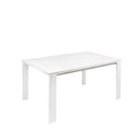 Mesa JANET 140, en blanco, vista en perspectiva