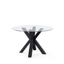 Mesa JADE de 120 cm, en negro, vista en perspectiva