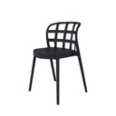 Silla GINA, en negro, vista en perspectiva