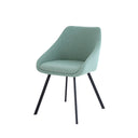 Silla LANNA, en menta, vista en perspectiva