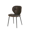 Silla DAFNE, en gris, vista en perspectiva