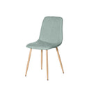 Silla ILIANA, en menta, vista en perspectiva
