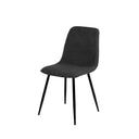 Silla MARLEEN, en gris oscuro, vista en perspectiva