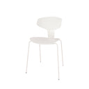 Silla RENE, en blanco, vista en perspectiva