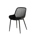 Silla RANIA, en negro, vista en perspectiva