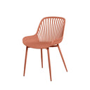 Silla RANIA, en terracota, vista en perspectiva