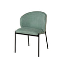 Silla FAINA, en menta, vista en perspectiva