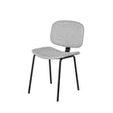 Silla WINONA, en gris claro, vista en perspectiva