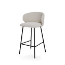 Taburete bajo RAY con respaldo ergonómico