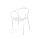 Silla EILIN, en blanco, vista en perspectiva