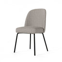 Silla MAXIME, en taupe, vista en perspectiva