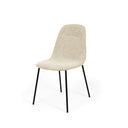 Silla DANA, en beige, vista en perspectiva