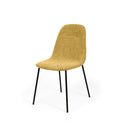 Silla DANA, en mostaza, vista en perspectiva