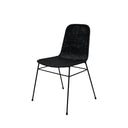 Silla COLETTE, en negro, vista en perspectiva