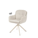 Silla SILVI, en beige, vista en perspectiva