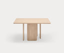 Mesa de comedor cuadrada ARQ de 137 cm para 8 personas, en natural claro – Teulat