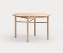 Mesa de comedor redonda JUNCO de 120 cm para 4 a 6 personas, en natural – Teulat