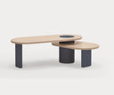 Mesa de centro NORI de 120 cm a dos alturas, en azul – Teulat