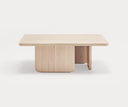 Mesa de centro cuadrada ARQ de 100 × 100 cm, en madera natural – Teulat