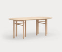 Mesa de comedor ovalada JUNCO de 200 cm para 8 personas, en roble natural – Teulat