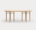 Mesa de comedor ovalada JUNCO de 200 cm para 8 personas, en roble natural – Teulat