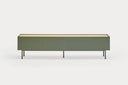 Mueble TV ARISTA de 180 cm con 1 puerta y 2 cajones, en verde – Teulat