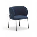 Butaca MOGI de 65 cm, en azul marino, vista en tres cuartos – Teulat