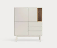 Mueble auxiliar alto CORVO de 100 cm con 3 puertas y 3 cajones – Teulat