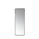Espejo BREMEN rectangular de aluminio negro