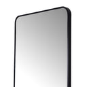 Espejo BREMEN rectangular de aluminio negro