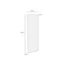 Espejo BREMEN rectangular de aluminio negro