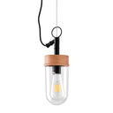 Lámpara de techo BIAR en cristal y madera