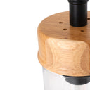 Lámpara de techo BIAR en cristal y madera