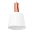 Lámpara de techo MARCEN en blanco y cobre