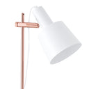 Lámpara de sobremesa ESTEL en blanco y cobre