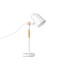 Lámpara de sobremesa IRIA articulable en blanco