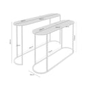 Set de 2 consolas AIZA con patas de hierro