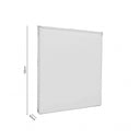 Cabecero tapizado ABREGO de líneas rectas en beige, 90 cm de ancho