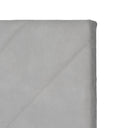 Detalle de las costuras diagonales del cabecero LLEVANT en gris claro