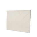 Cabecero tapizado LLEVANT con costuras diagonales en beige