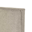 Detalle del tapizado del cabecero MISTRAL en taupe, 150 cm