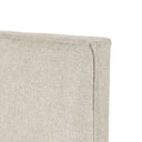 Detalle del tapizado del cabecero MISTRAL en beige, 180 cm