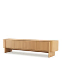 Mueble TV SIDNEY de 200 cm con 4 puertas, visto en tres cuartos