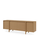 Mueble TV PACIFIC de 180 cm con 4 puertas, en un salón de paredes claras