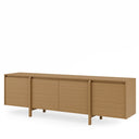 Mueble TV PACIFIC de 200 cm con 4 puertas, en un salón con hornacinas