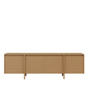 Mueble TV PACIFIC de 200 cm con 4 puertas, visto de frente